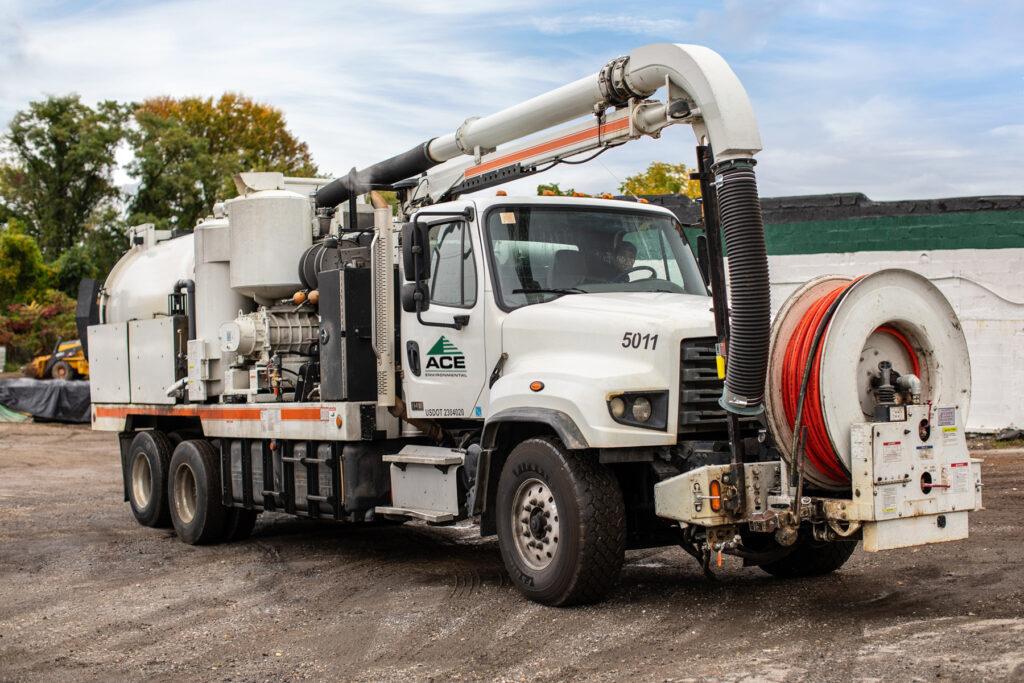 hydo excavation truck at ace environmental