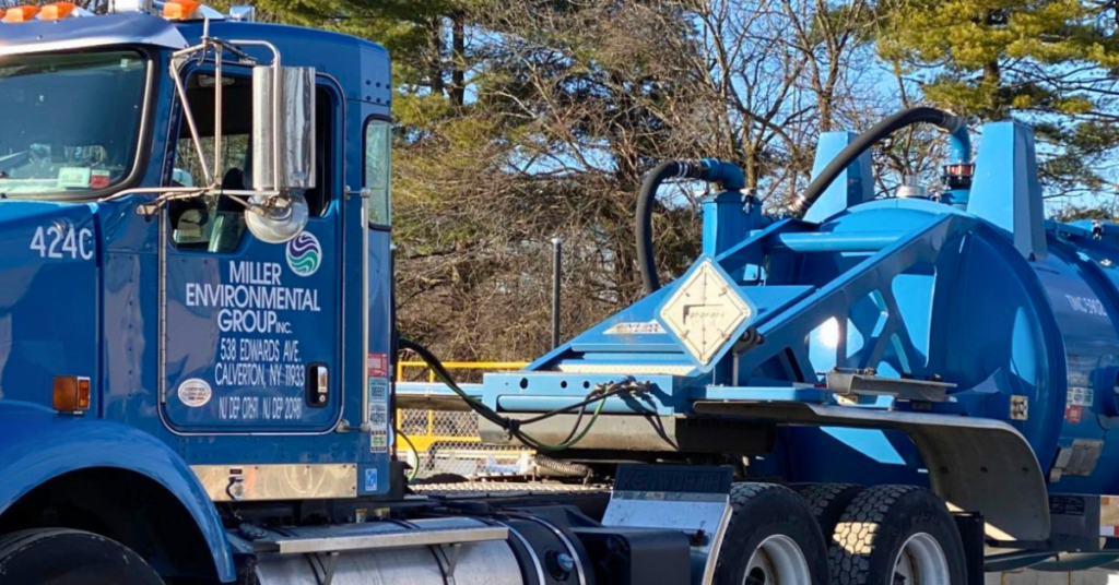 Miller Environmental hazardous waste removal truck